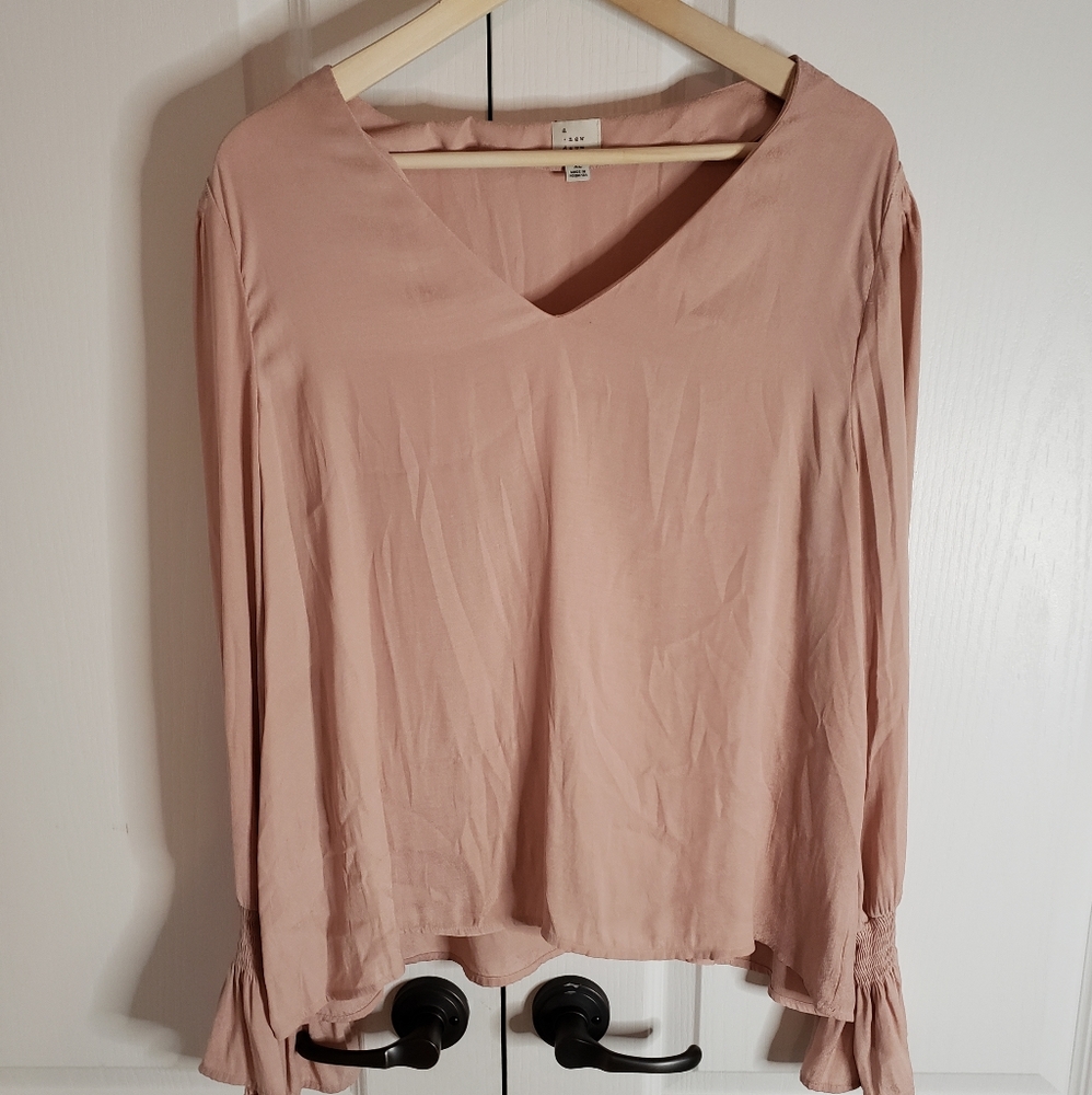 Rosegold silky top